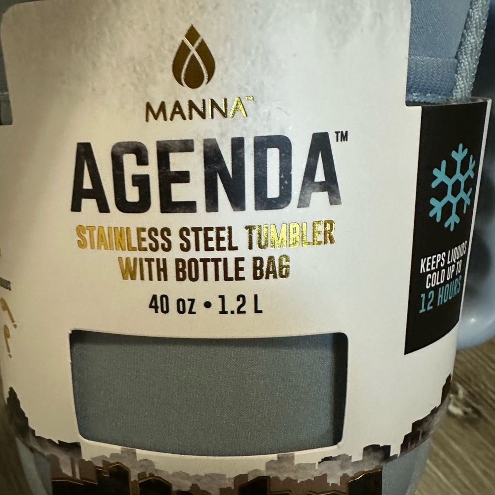 Anna Agenda Light Blue Stainless Steel Tumbler - Picture 6 of 7